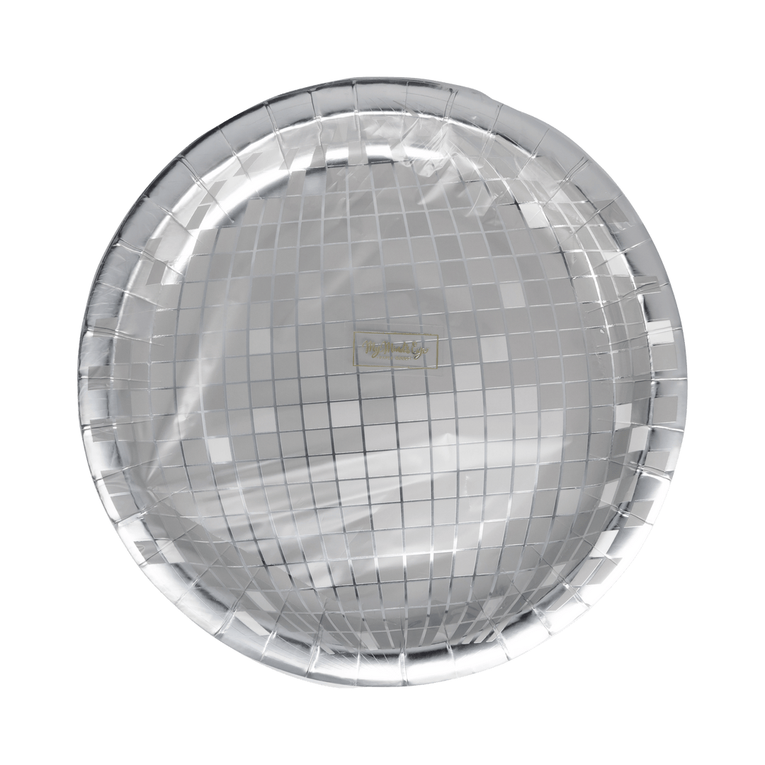 My Mind's Eye paper plates Silver Disco 9" Plate