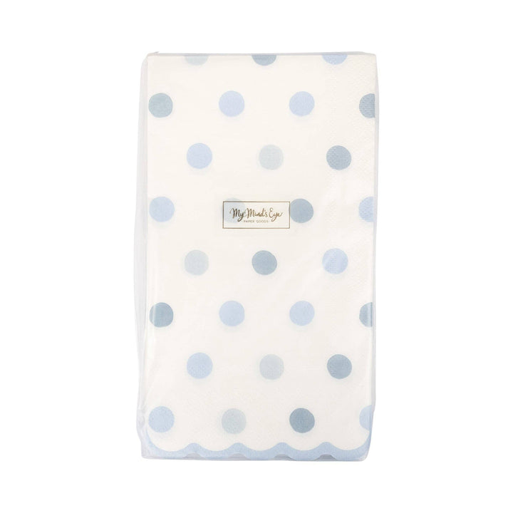 My Mind’s Eye Party Baby Blue Polka Dot Dinner Napkin
