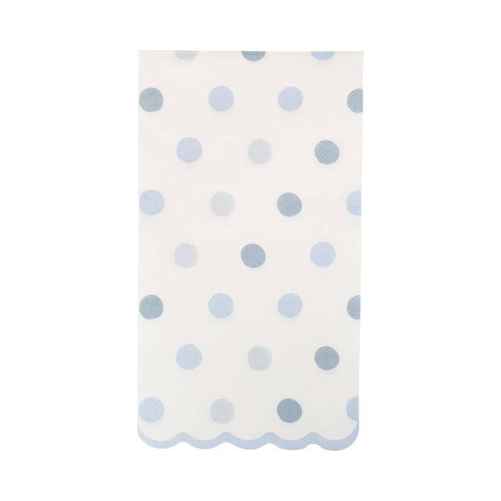 My Mind’s Eye Party Baby Blue Polka Dot Dinner Napkin