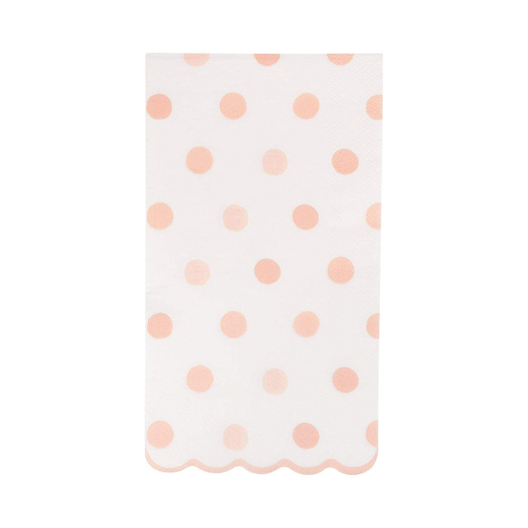 My Mind’s Eye Party Baby Pink Polka Dot Dinner Napkin