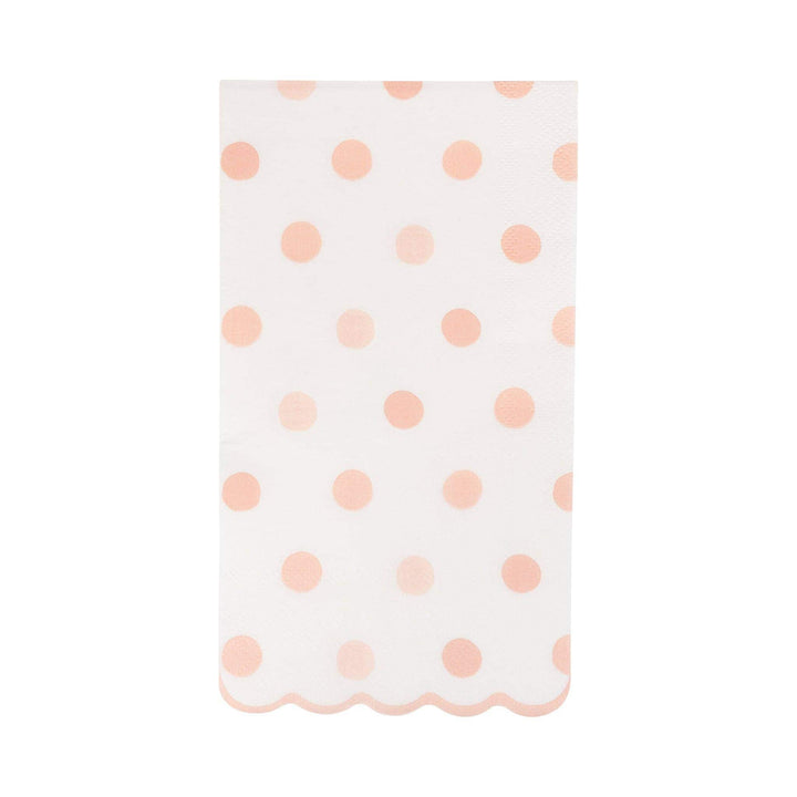 My Mind’s Eye Party Baby Pink Polka Dot Dinner Napkin