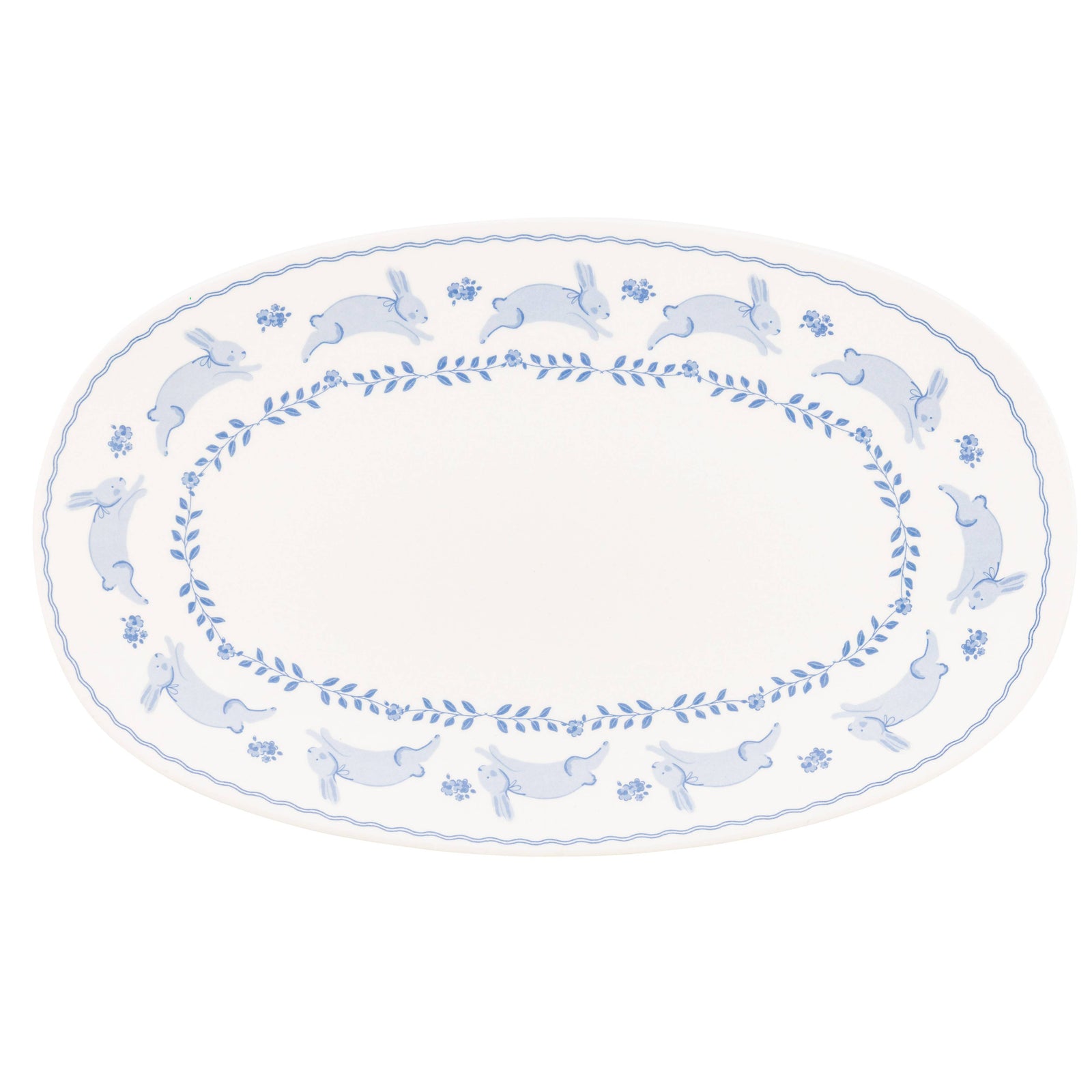 My Mind’s Eye Party Bunny Oval Bamboo Tray