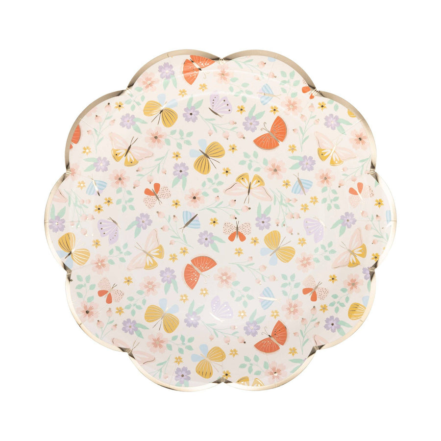 My Mind’s Eye Party Butterfly Floral Paper Plate