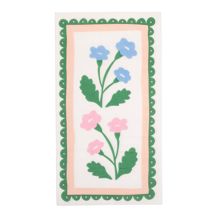 My Mind’s Eye Party Floral Border Dinner Napkin