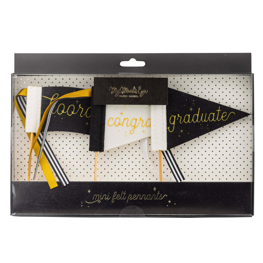My Mind’s Eye Party Graduation Mini Felt Pennants