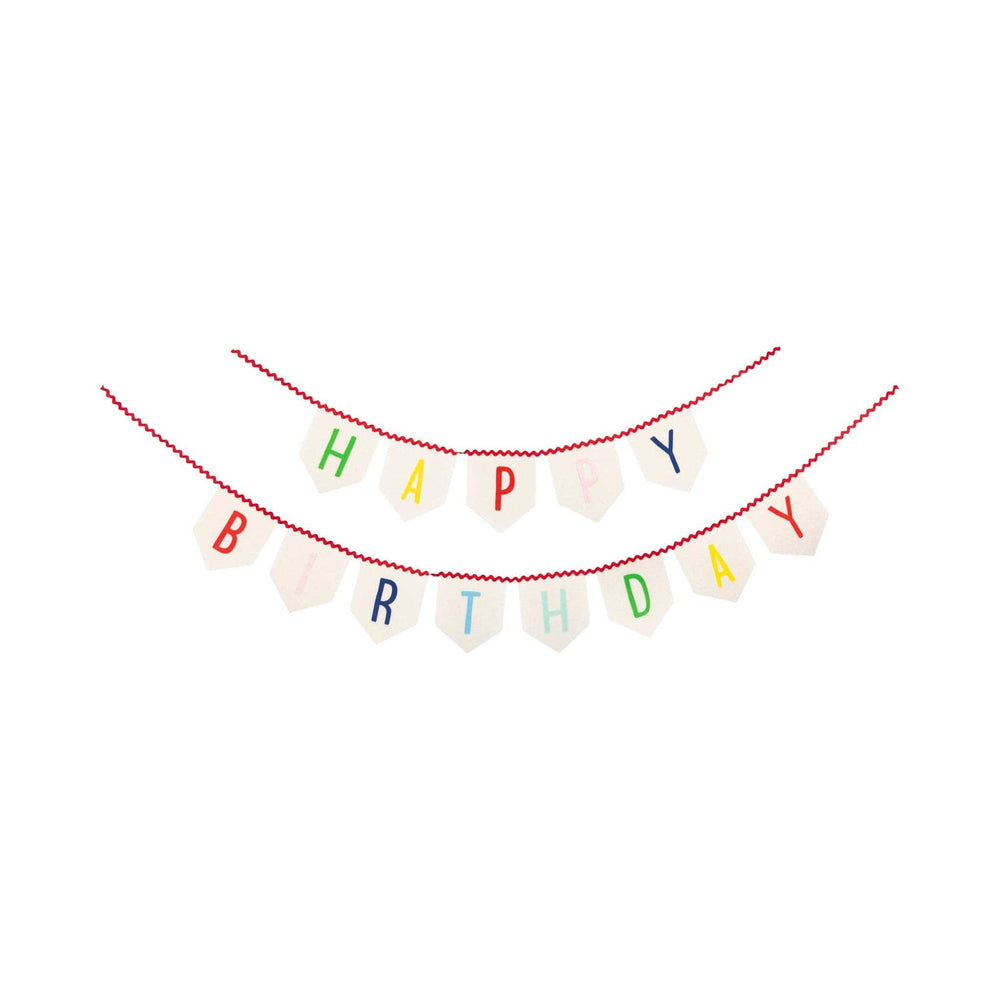 My Mind’s Eye Party Happy Birthday Felt Banner