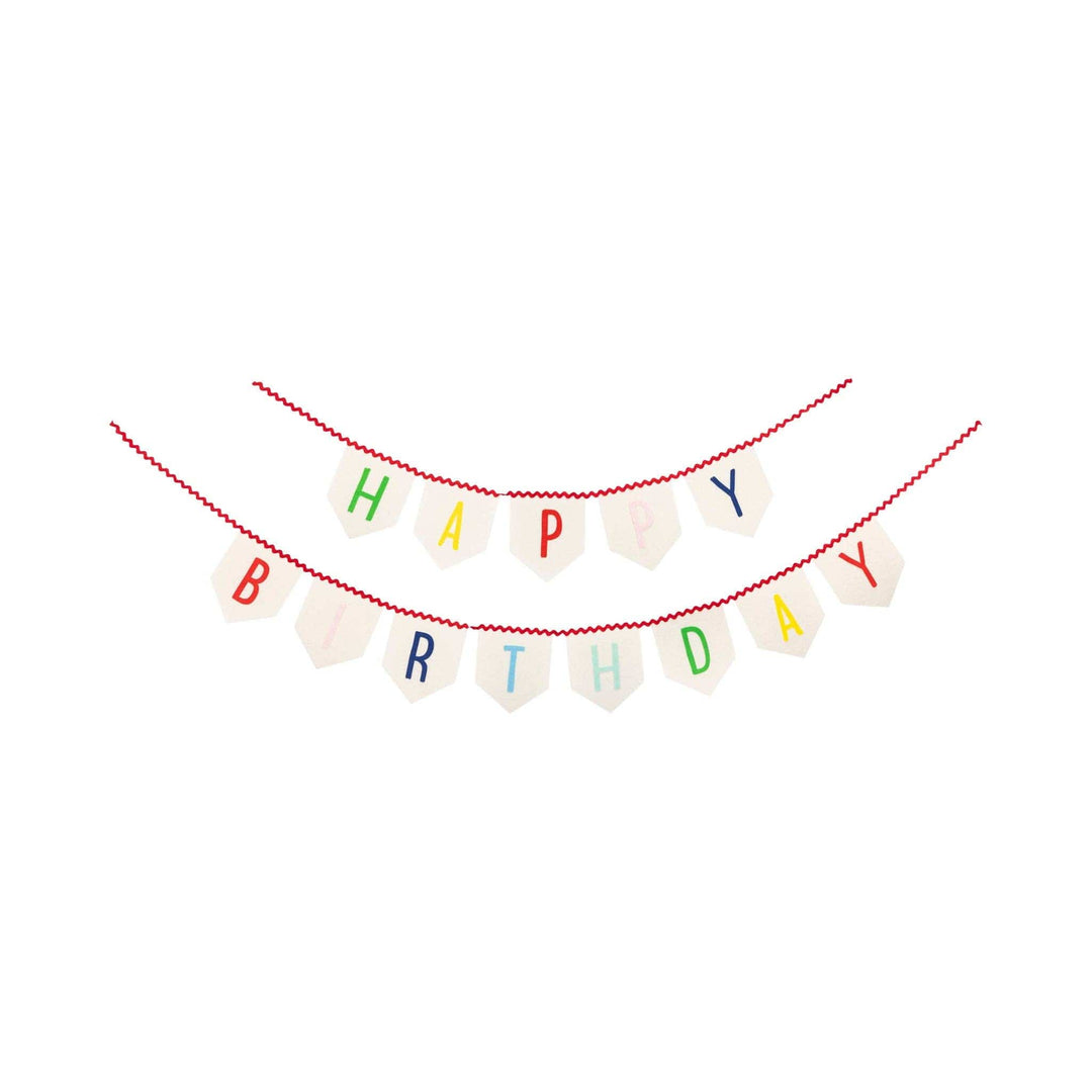 My Mind’s Eye Party Happy Birthday Felt Banner