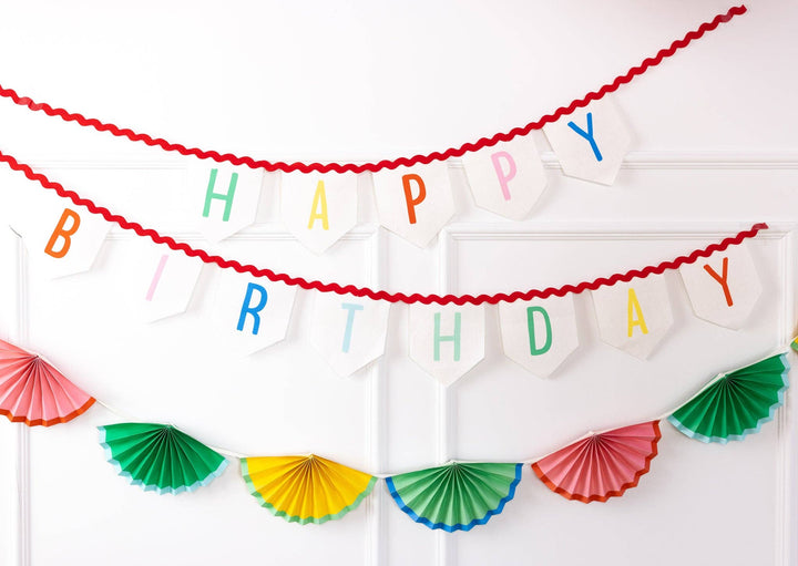 My Mind’s Eye Party Happy Birthday Felt Banner