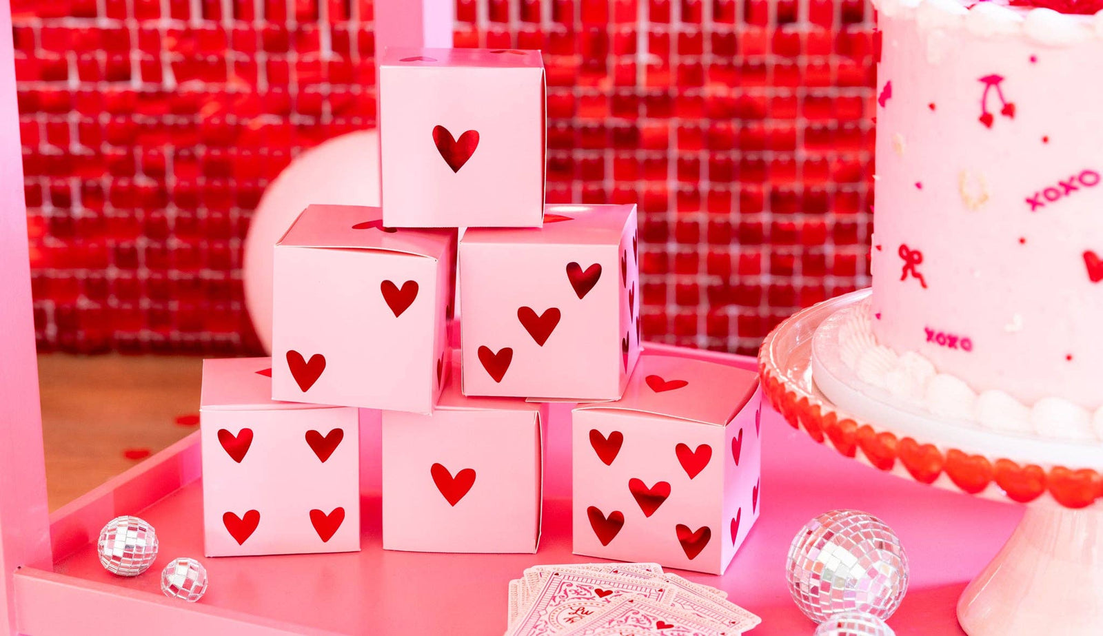 My Mind’s Eye Party Heart Dice Treat Boxes