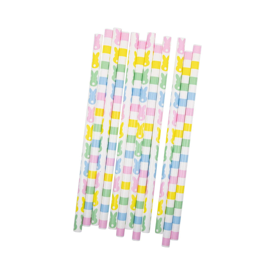 My Mind’s Eye Party Pastel Bunnies Reusable Straws