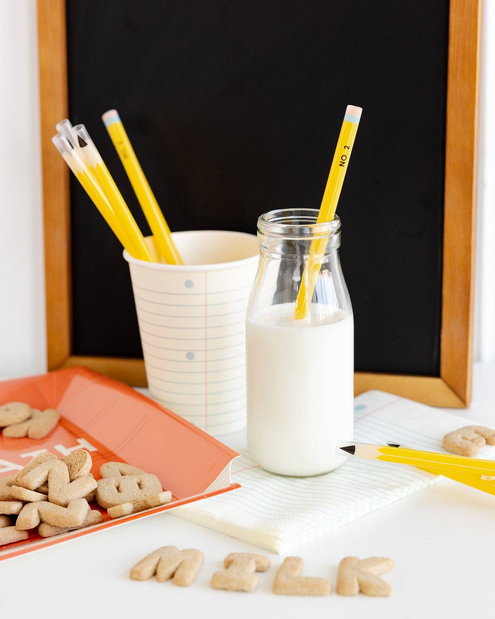 My Mind’s Eye Party Pencil Reusable Straws - 12 count