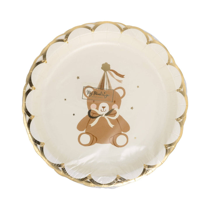 My Mind’s Eye Party Teddy Bear Baby Dessert Plate