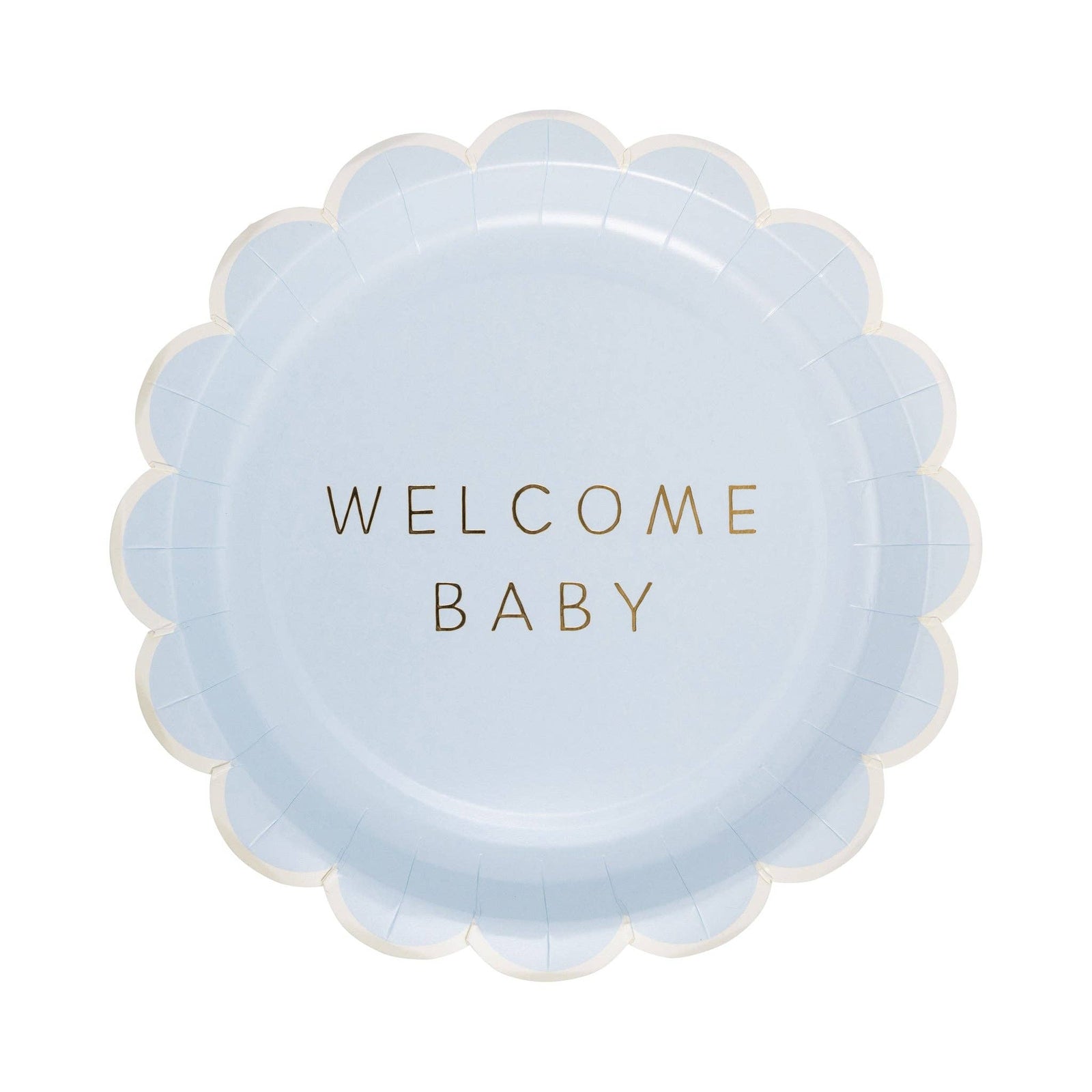 My Mind’s Eye Party Welcome Baby Blue Plate