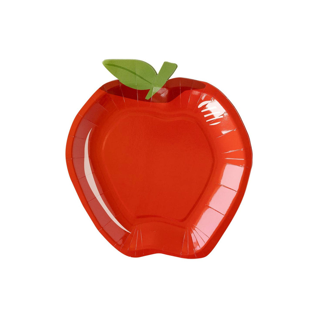 My Mind's Eye plates Back-To-School Apple Shaped Plates