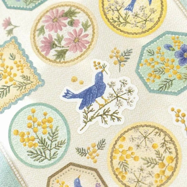 NB. CO. Cards Fleurs et chance Seal Stickers