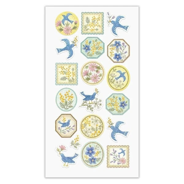 NB. CO. Cards Fleurs et chance Seal Stickers