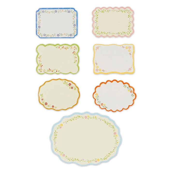 NB. CO. Cards Floral Message Flake Stickers