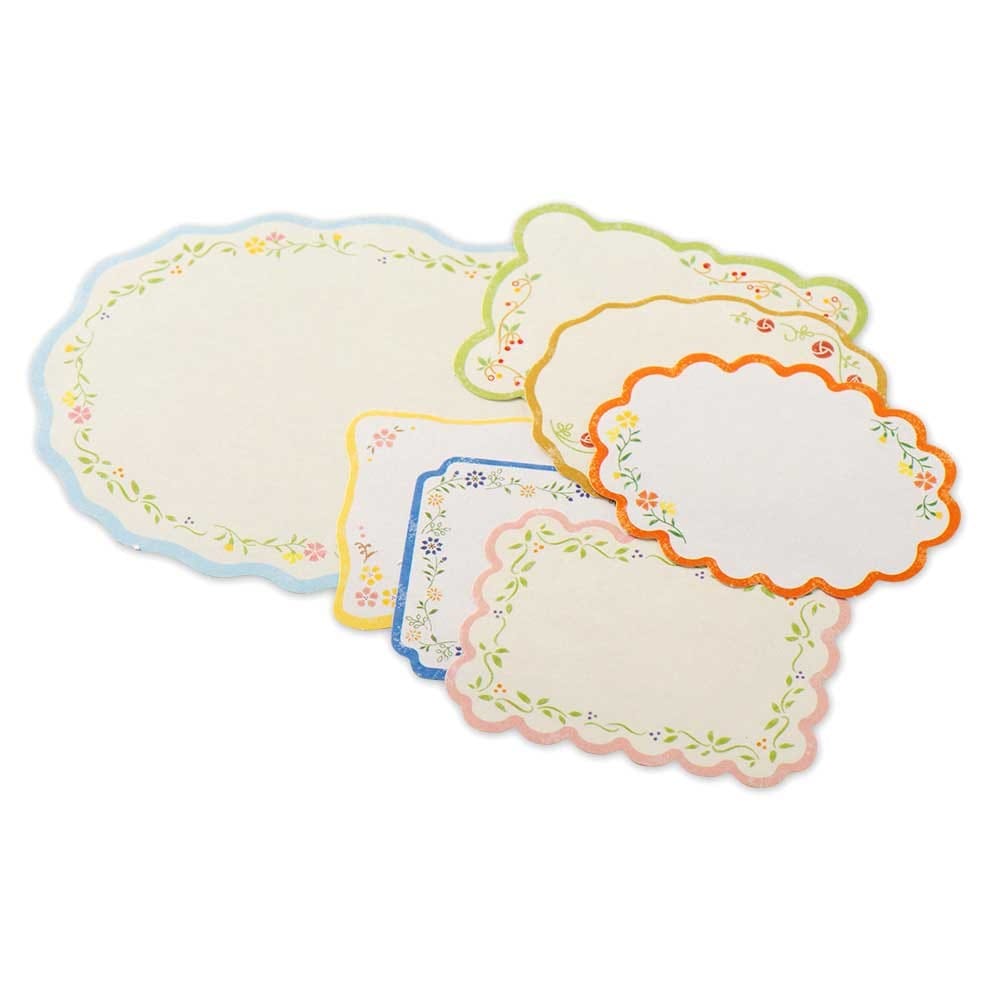 NB. CO. Cards Floral Message Flake Stickers