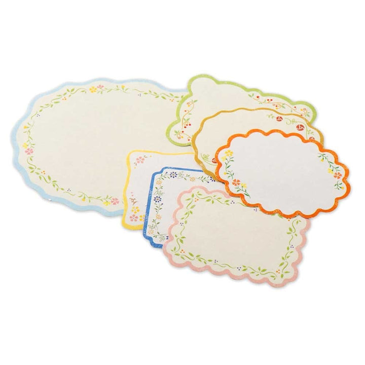 NB. CO. Cards Floral Message Flake Stickers