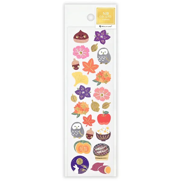 NB. CO. Cards Japanese Gold Foil Stickers – Autumn Life
