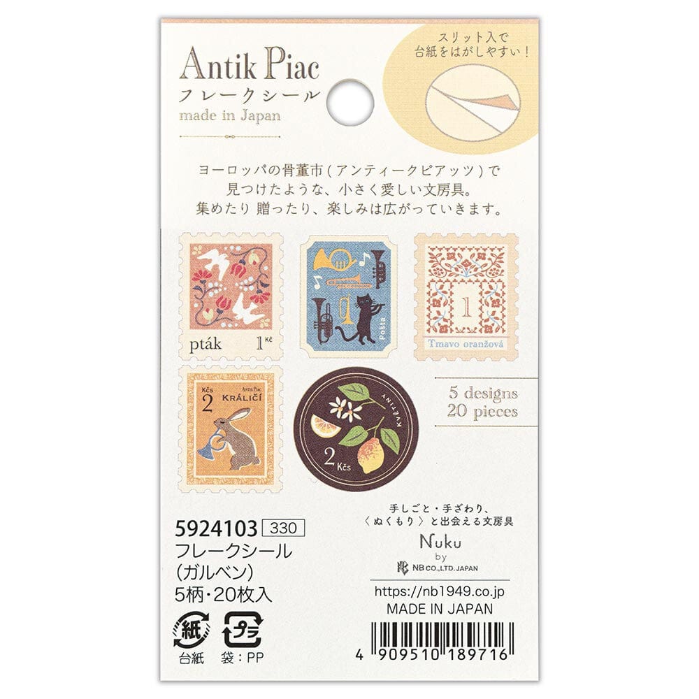 NB. CO. Decorative Stickers Stamp Inspired Paper Stickers