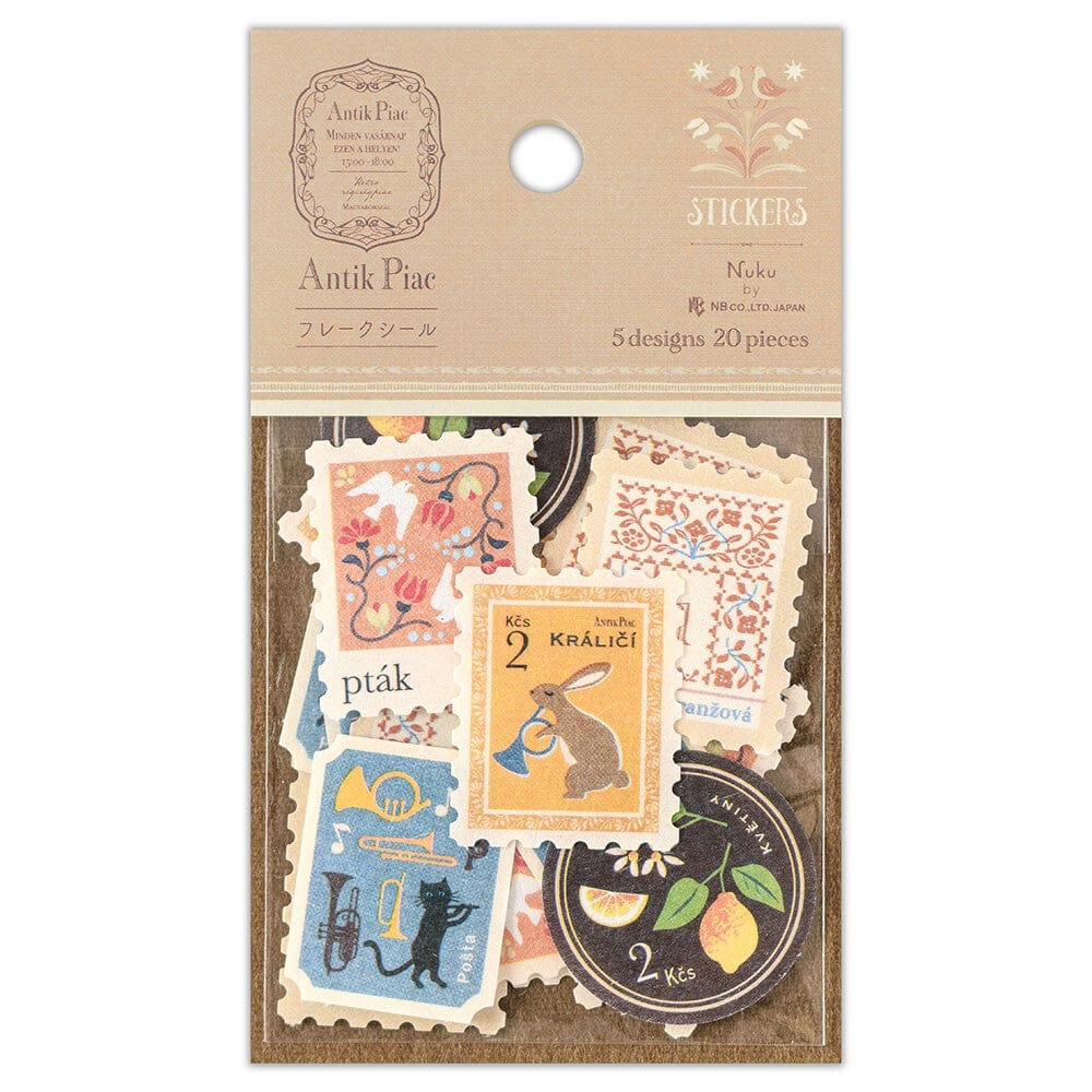 NB. CO. Decorative Stickers Yellow Stamp Inspired Paper Stickers