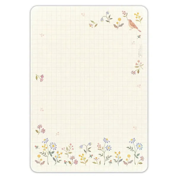 NB. CO. Paper Awairo Japanese Letter Set – Swaying Flowers