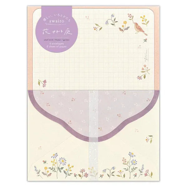 NB. CO. Paper Awairo Japanese Letter Set – Swaying Flowers