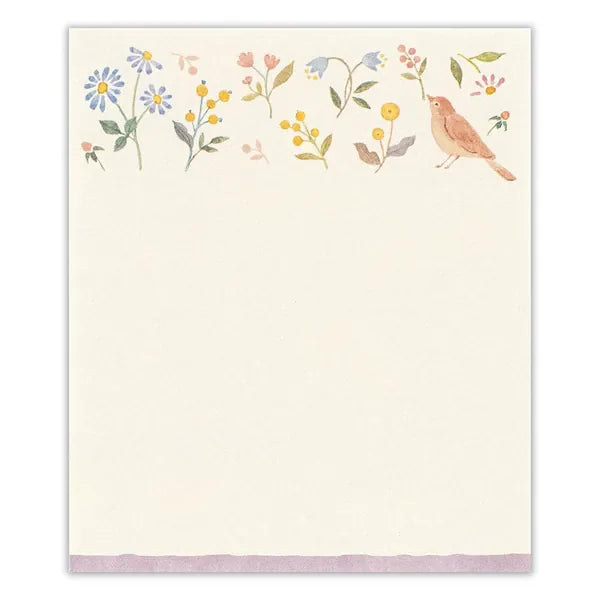 NB. CO. Paper Awairo Japanese Memo Pad – Swaying Flowers