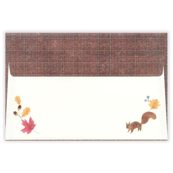 NB. CO. Paper Awairo Japanese Mini Letter Set – Autumn Forest