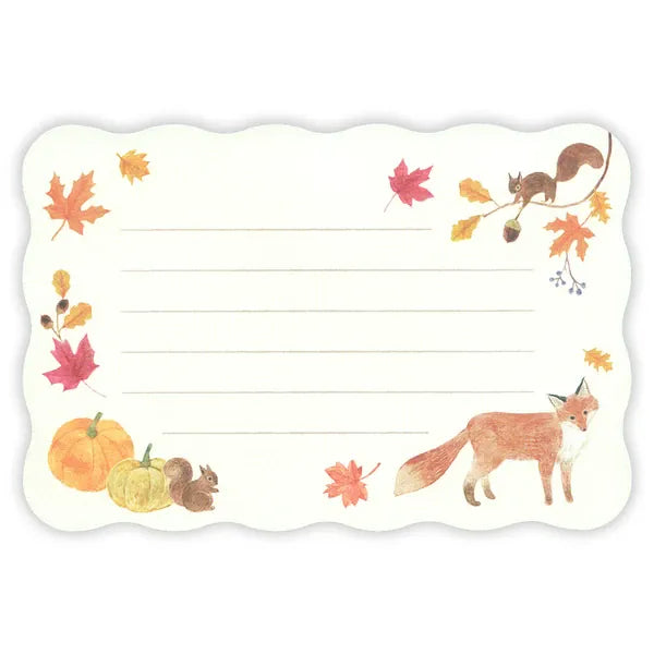 NB. CO. Paper Awairo Japanese Mini Letter Set – Autumn Forest