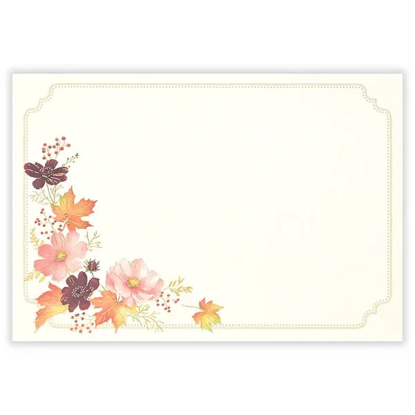 NB. CO. Paper Japanese Letter Sheets – Foliage Cosmos