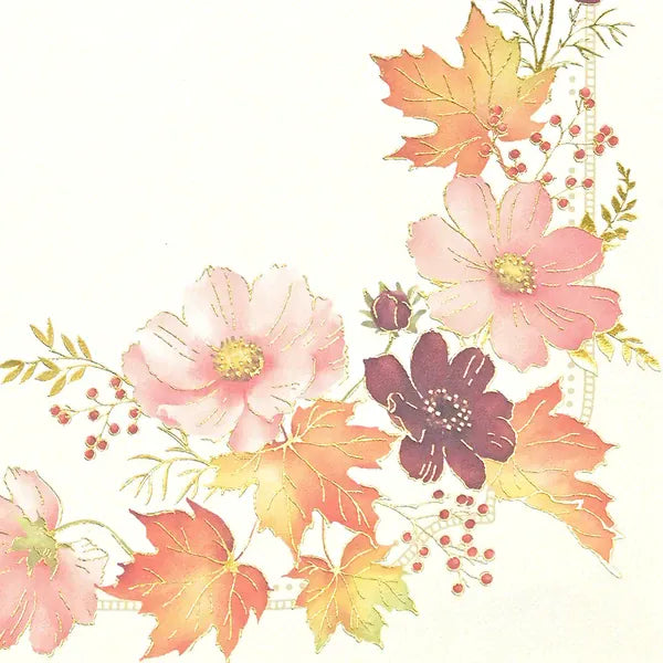 NB. CO. Paper Japanese Letter Sheets – Foliage Cosmos