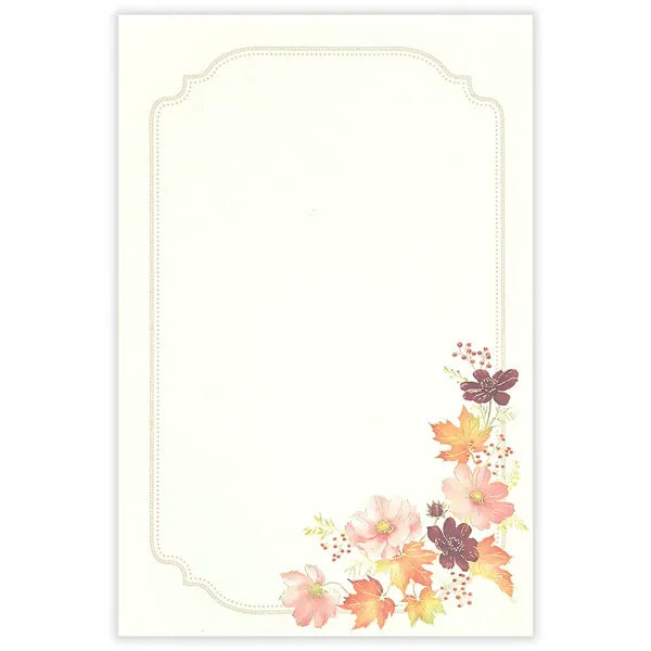 NB. CO. Paper Japanese Letter Sheets – Foliage Cosmos