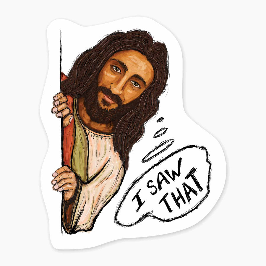 Nice Enough Cards I Saw That - 3" Art Sticker