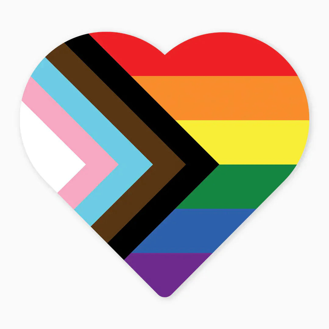 Nice Enough Cards Pride Heart - 3" Art Sticker