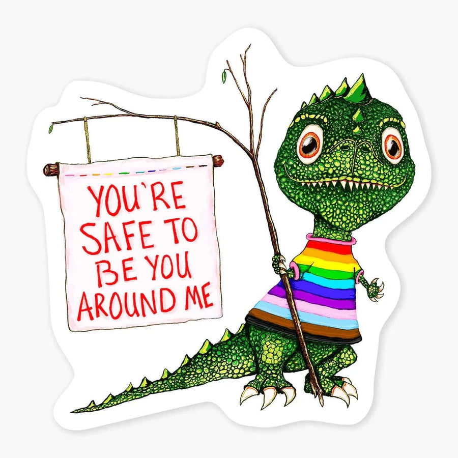 Nice Enough Cards Safe 3" Art Sticker