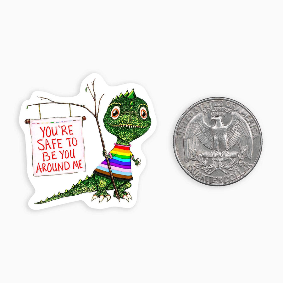 Nice Enough Cards Safe Mini Sticker