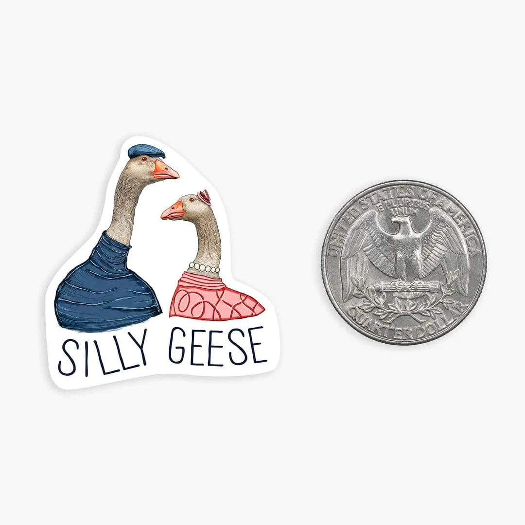 Nice Enough Cards Silly Geese Mini Sticker