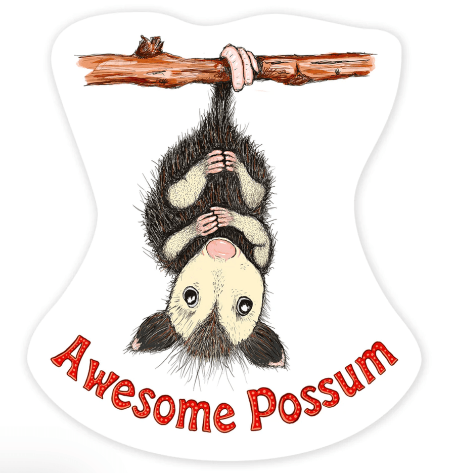 Nice Enough Sticker Awesome Possum Sticker