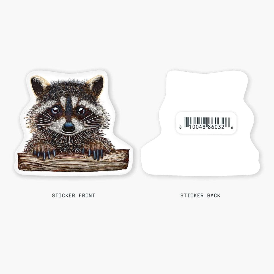 Nice Enough Sticker Rocky the Raccoon Art Sticker