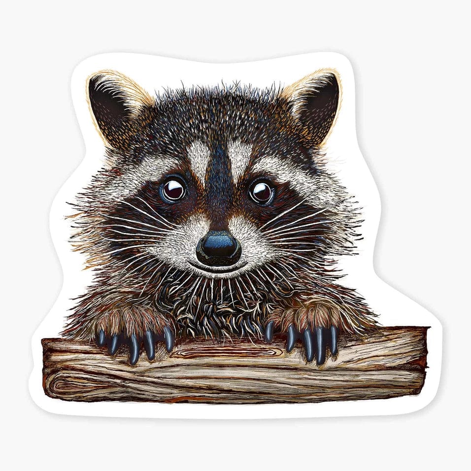 Nice Enough Sticker Rocky the Raccoon Art Sticker