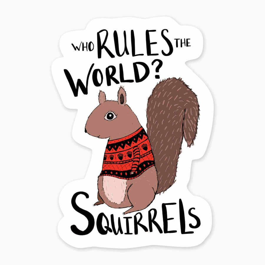 Nice Enough Sticker Squirrels Mini Sticker