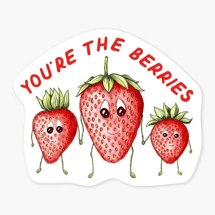 Nice Enough Sticker You're the Berries - 3" Art Sticker