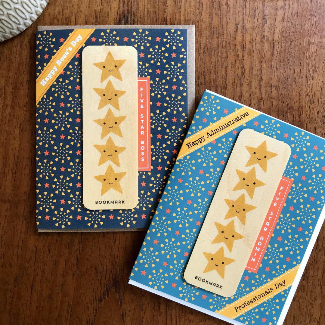 Night Owl Paper Goods Card 5 Star Admin Bookmark Administrative Professionals Card