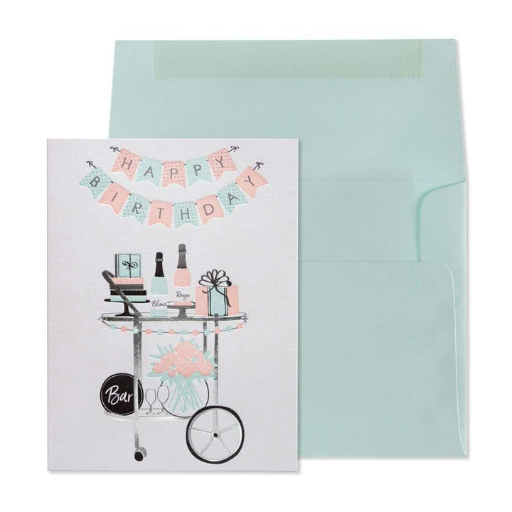 Niquea.D birthday card Chic Bar Cart Celebration Birthday Card