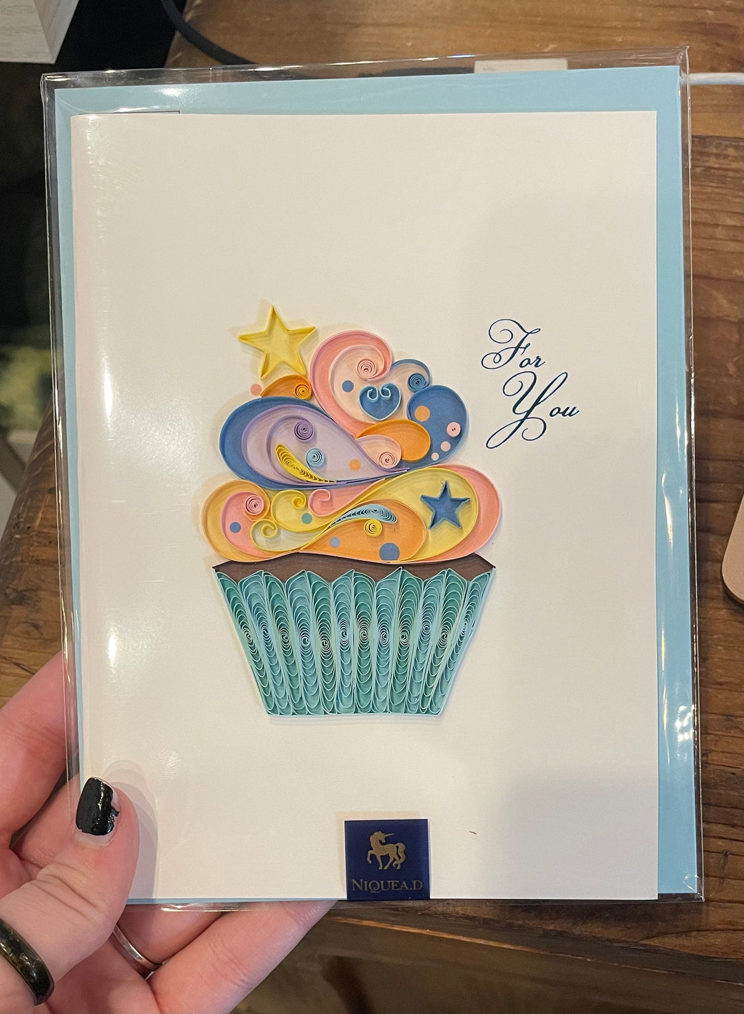 Niquea.D birthday card Quilling Cupcake Birthday Card