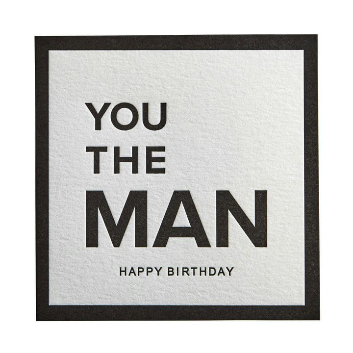 Niquea.D birthday card You The Man' Birthday Celebration Card