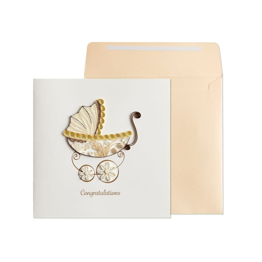 Niquea.D Card Bassinet Baby Congrats Card