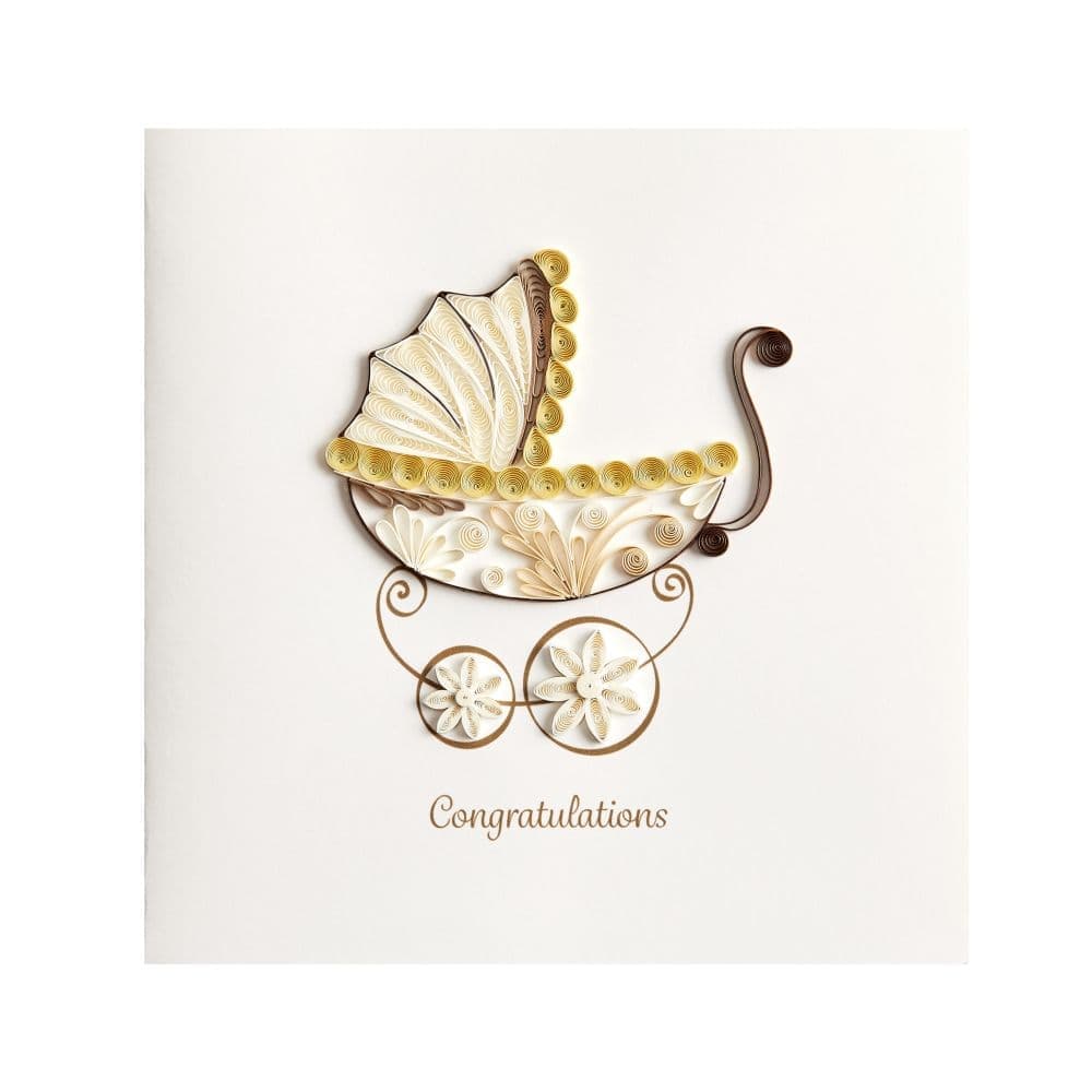 Niquea.D Card Bassinet Baby Congrats Card